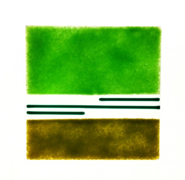 Fusingglas grün 15 x 15 cm