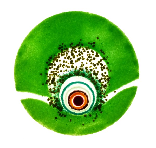 Fusingglas grün 23 cm