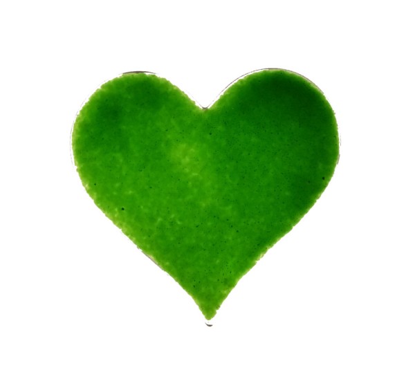 Herz 10 cm grün