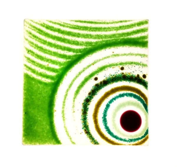 Fusingglas grün 13 x 13 cm