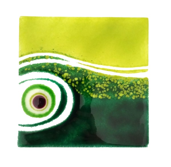 Fusingglas grün 20 x 20 cm