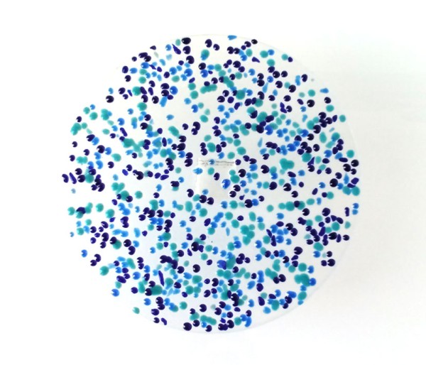 Fusingglas blau 15 cm
