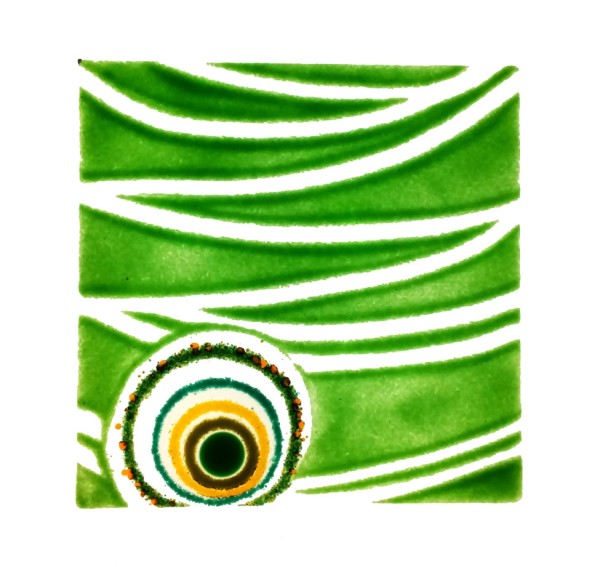 Fusingglas grün 20 x 20 cm