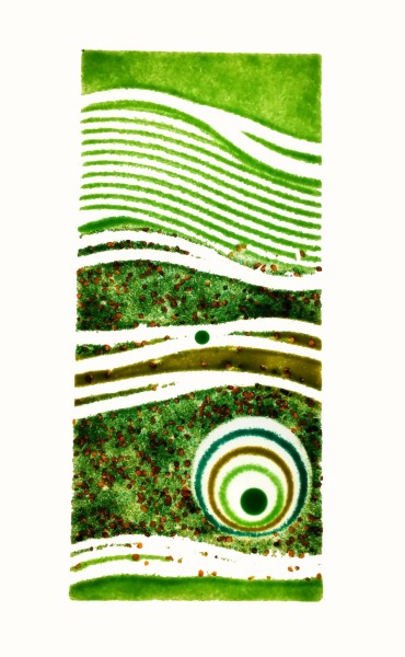 Fusingglas grün 18 x 40 cm