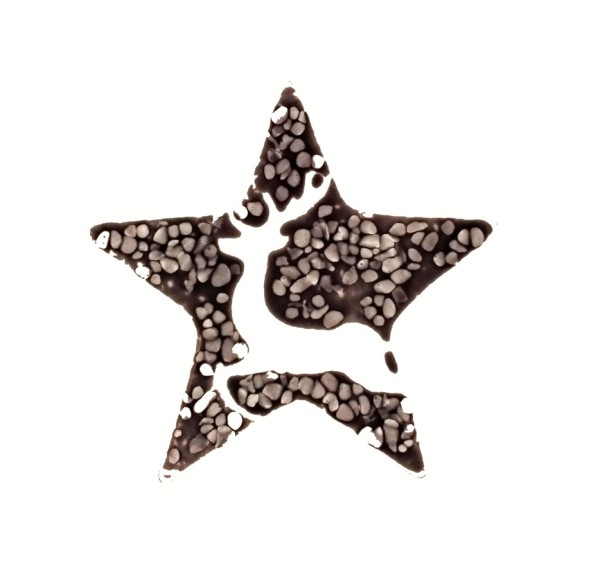 Fusingglas Stern 10 cm / ohne Loch