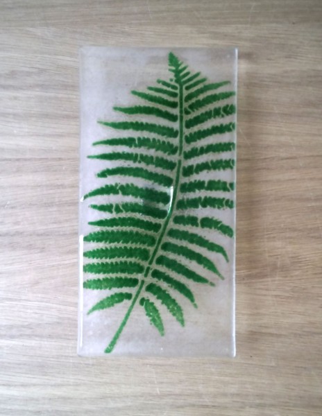 Fusingglas grün 10 x 20 cm