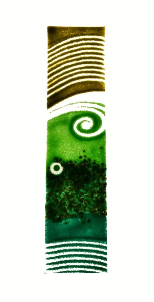 Fusingglas grün 10 x 40 cm