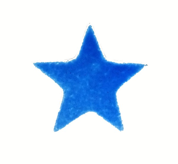 Fusingglas Stern 8 cm / ohne Loch