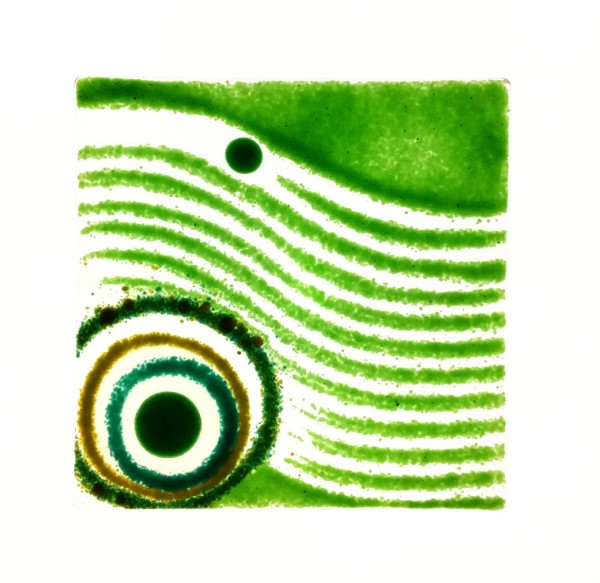 Fusingglas grün 13 x 13 cm