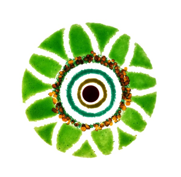 Fusingglas grün 12 cm