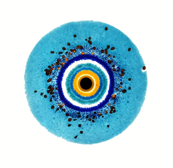 Fusingglas blau 15 cm