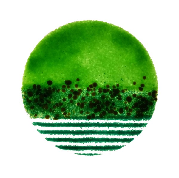 Fusingglas grün 15 cm