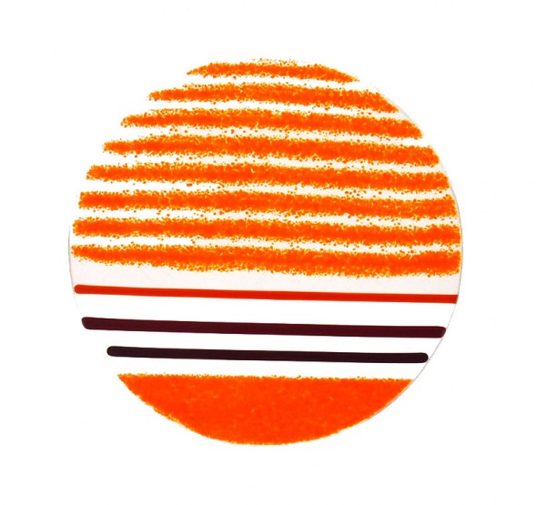 Fusingglas orange 12 cm