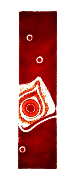 Fusingglas rot 10 x 40 cm