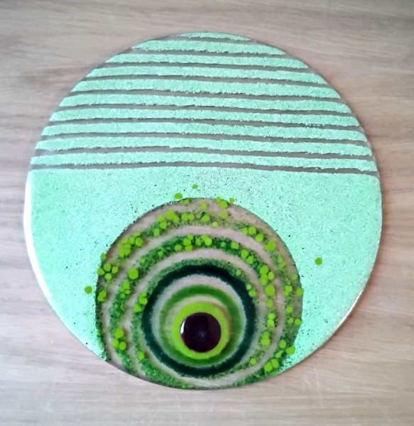 Fusingglas grün 20 cm