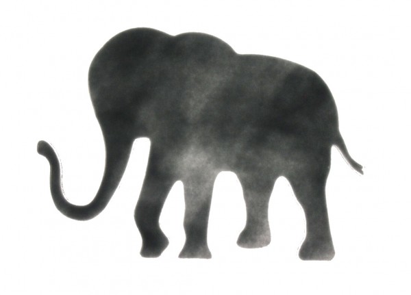Fusingglas Elefant groß