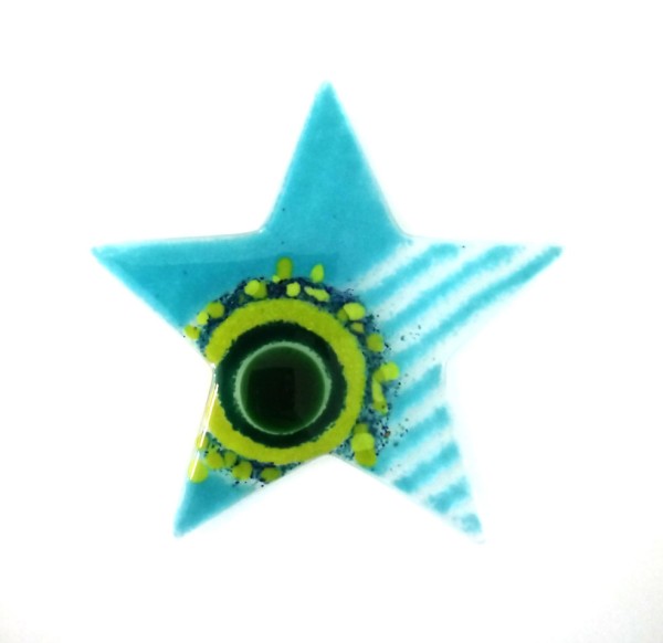 Fusingglas Stern 12 cm / ohne Loch