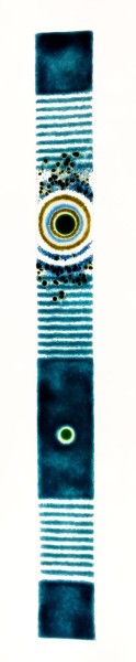 Fusingglas blau 6 x 60 cm