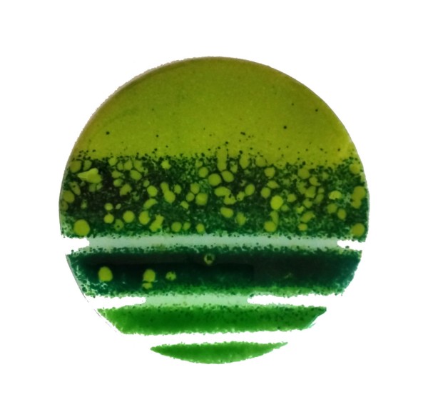 Fusingglas grün 12 cm